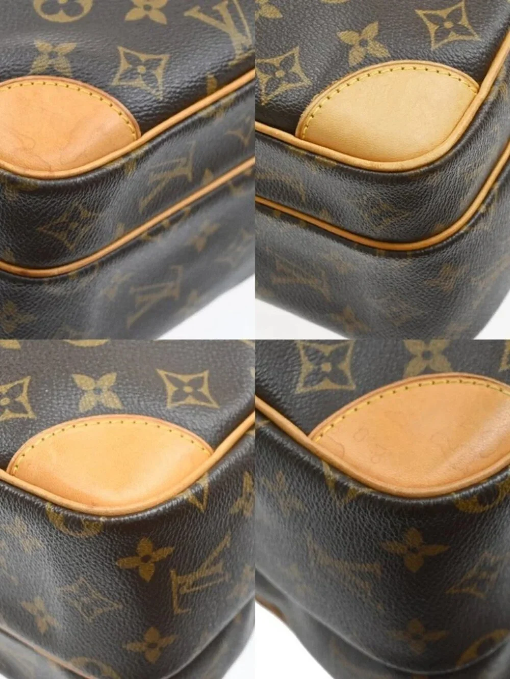 LOUIS VUITTON Nile Crossbody Shoulder Bag Monogram Leather Brown